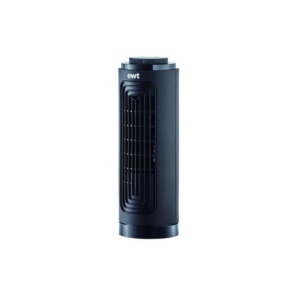 EWT Tischventilator Air Fan, 20W, Aroma-Diffusor, Oszillierend, Schwarz (904300)