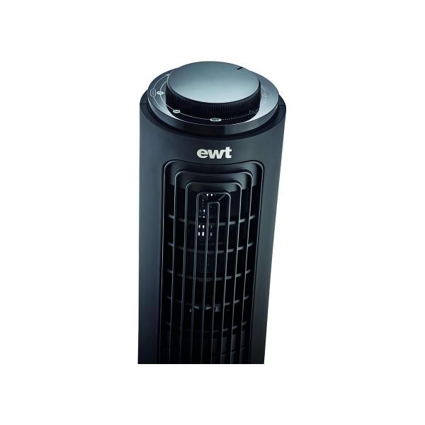 EWT Tischventilator Air Fan, 20W, Aroma-Diffusor, Oszillierend, Schwarz (904300)