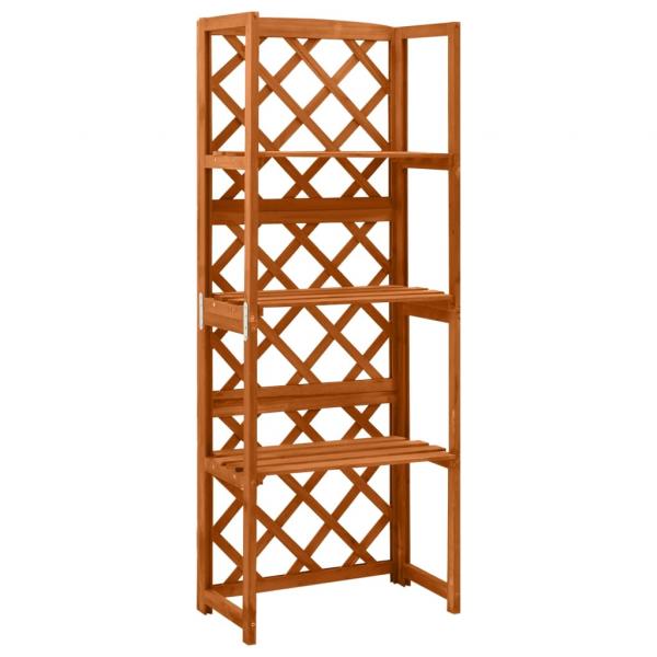ARDEBO.de - Spalier mit Ablagen 55x30x140 cm Massivholz Tanne