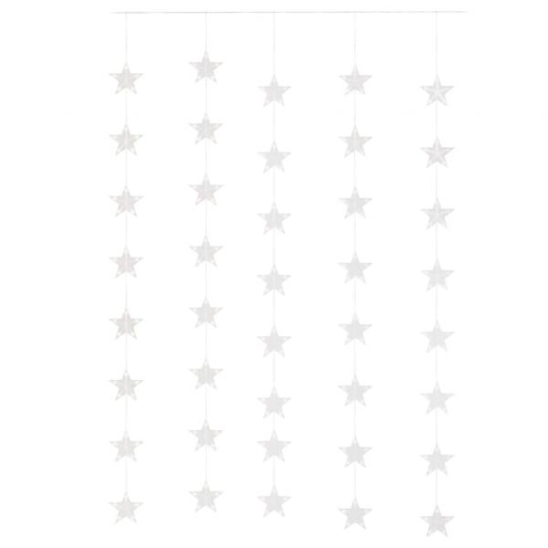 LED Sternenvorhang Lichterkette 200 LED Warmweiß 8 Funktionen