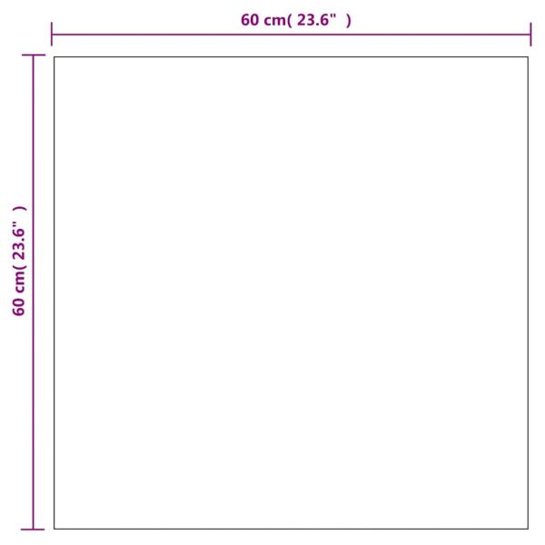 Wandspiegel mit LED-Beleuchtung Quadratisch Glas 