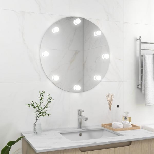 ARDEBO.de - Wandspiegel mit LED-Beleuchtung Rund Glas 