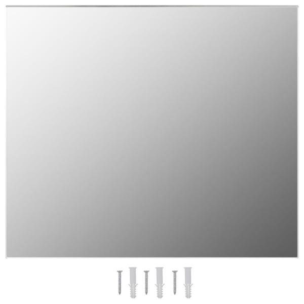 Wandspiegel ohne Rahmen mit LED-Beleuchtung Rechteckig Glas