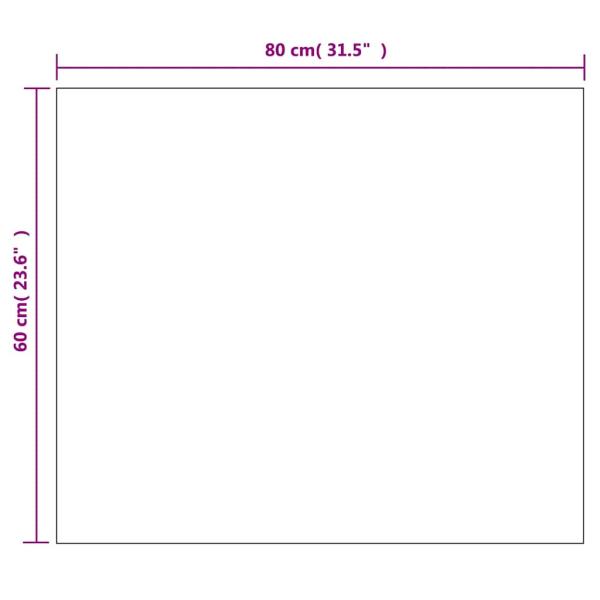 Wandspiegel ohne Rahmen mit LED-Beleuchtung Rechteckig Glas