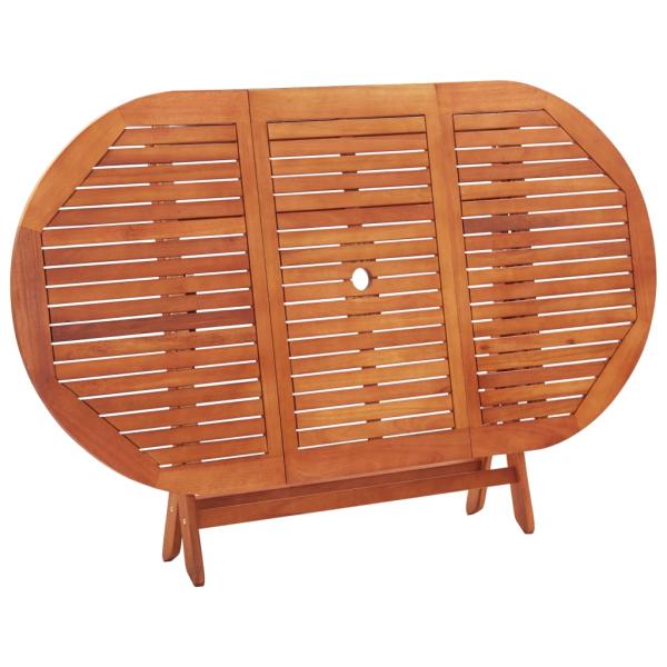 7-tlg. Garten-Essgruppe Klappbar Massivholz Eukalyptus 