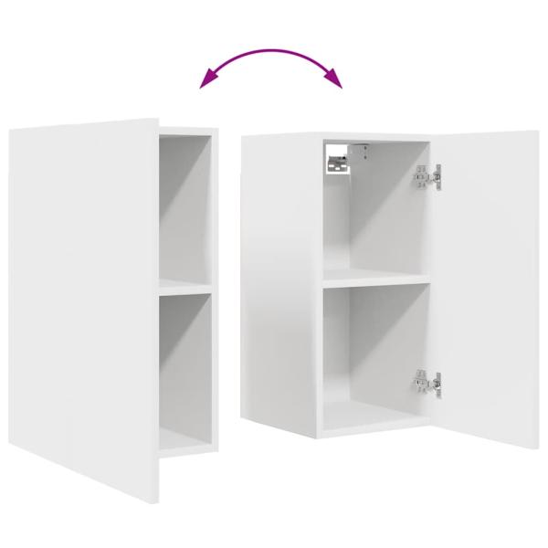 6-tlg. TV-Schrank-Set Weiß Holzwerkstoff