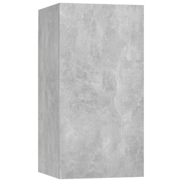 9-tlg. TV-Schrank-Set Betongrau Holzwerkstoff
