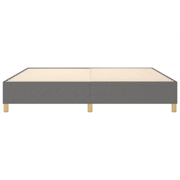 Bettgestell Dunkelgrau 200x200 cm Stoff