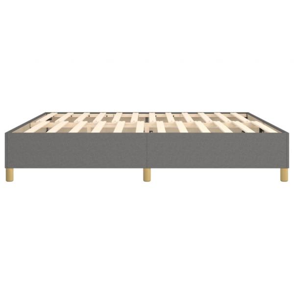 Bettgestell Dunkelgrau 200x200 cm Stoff