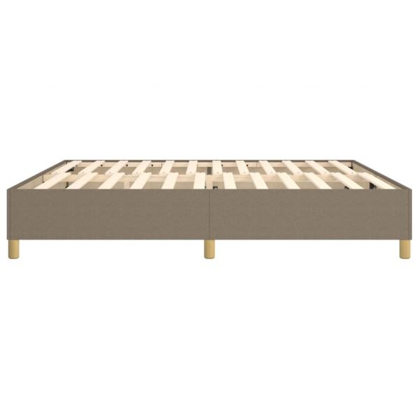 Bettgestell Taupe 200x200 cm Stoff