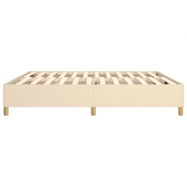 Bettgestell Creme 200x200 cm Stoff