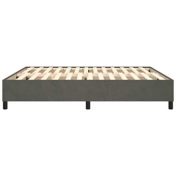 Bettgestell Dunkelgrau 180×200 cm Samt