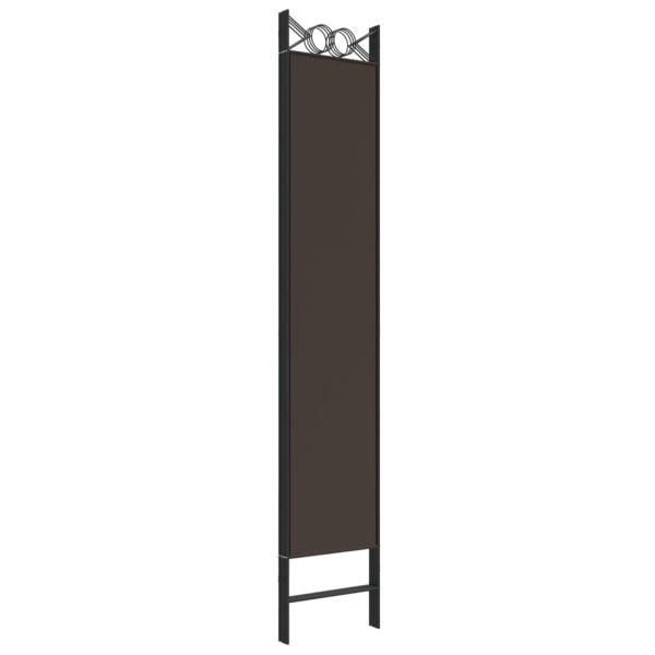 ARDEBO.de - 4-tlg. Paravent Braun 160x220 cm Stoff