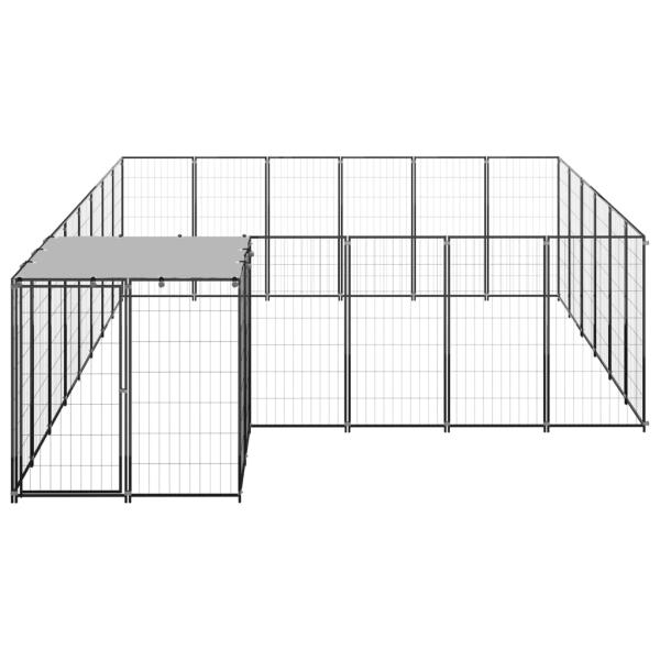 Hundezwinger Schwarz 12,1 m² Stahl