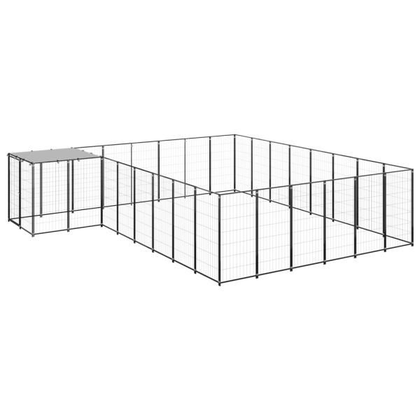 Hundezwinger Schwarz 15,73 m² Stahl  