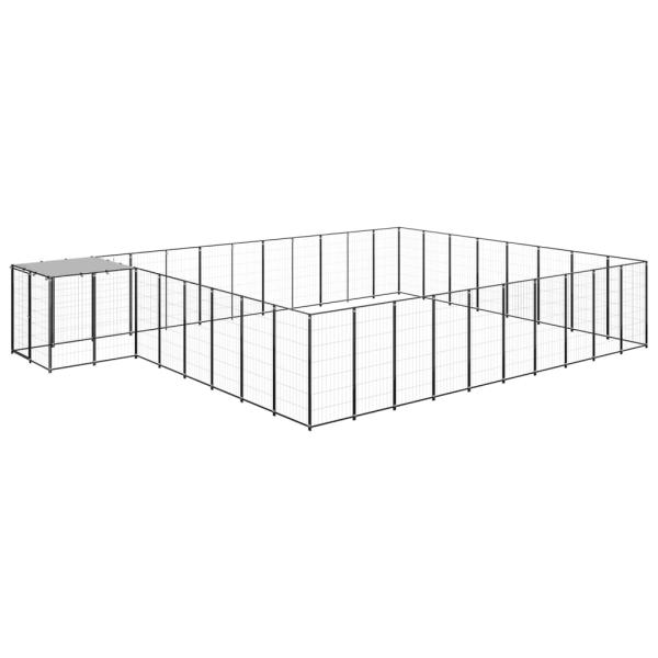 Hundezwinger Schwarz 25,41 m² Stahl  
