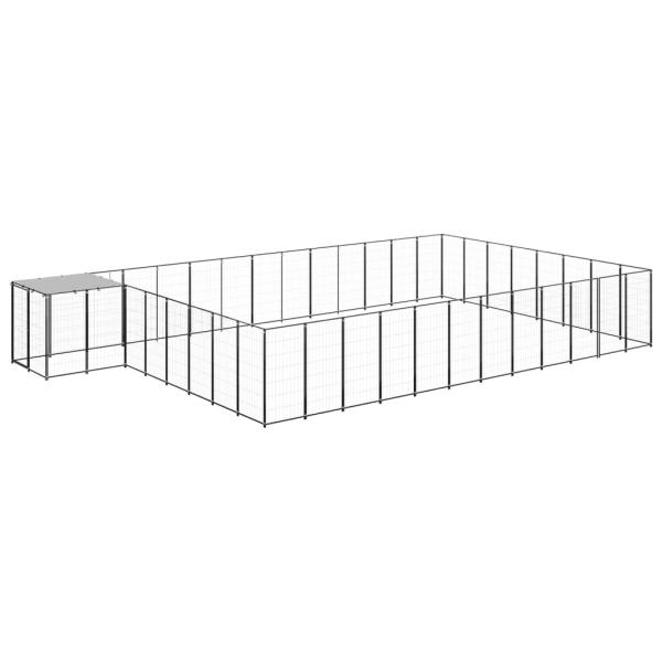 Hundezwinger Schwarz 30,25 m² Stahl  