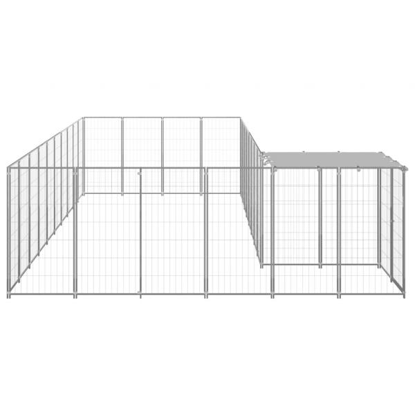 Hundezwinger Silbern 13,31 m² Stahl  