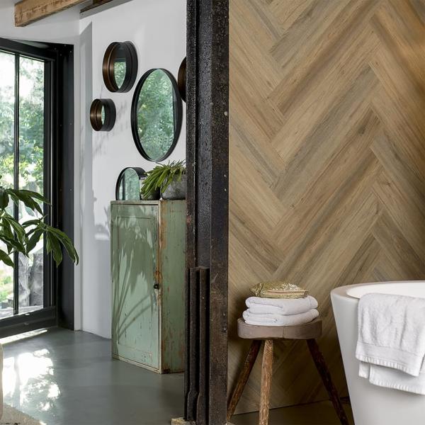 WallArt Paneele GL-WA27 30 Stk Holzoptik Natur Eiche Milchkaffeebraun 