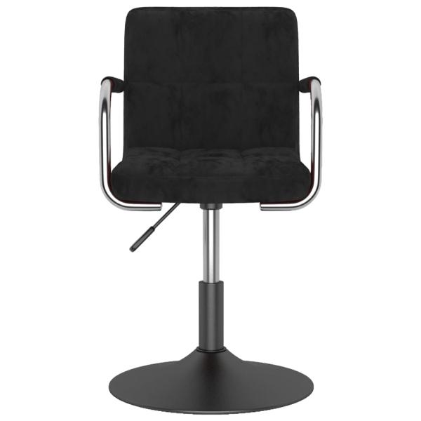 Esszimmerstuhl Schwarz Samt