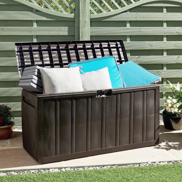ARDEBO.de - Kissenbox Braun 117x45,5x57,5 cm 270 L