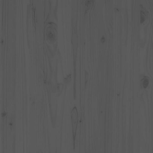 3-tlg. Garten-Lounge-Set Grau Kiefer Massivholz