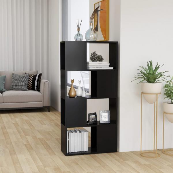 ARDEBO.de - Bücherregal Raumteiler Grau 60x24x124,5 cm Holzwerkstoff