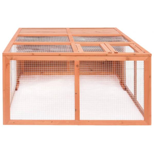 Garten-Tierkäfig 150x100x50 cm Massivholz Tanne