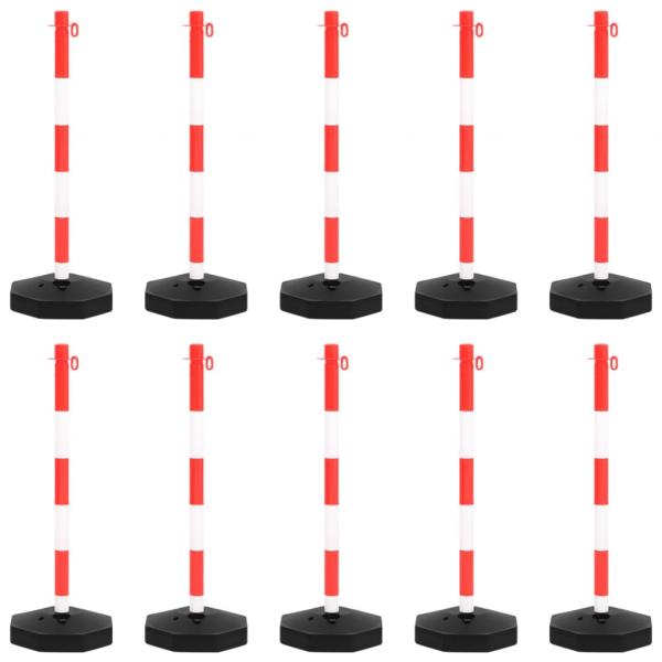 Kettenpfosten-Set mit 10 m Kunststoffkette