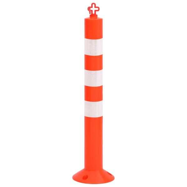 Absperrpfosten 10 Stk. mit Kette 75 cm PE