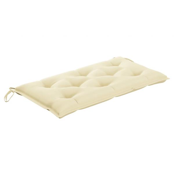 ARDEBO.de - Gartenbank-Auflage Cremeweiß 110x50x7 cm Oxford-Gewebe