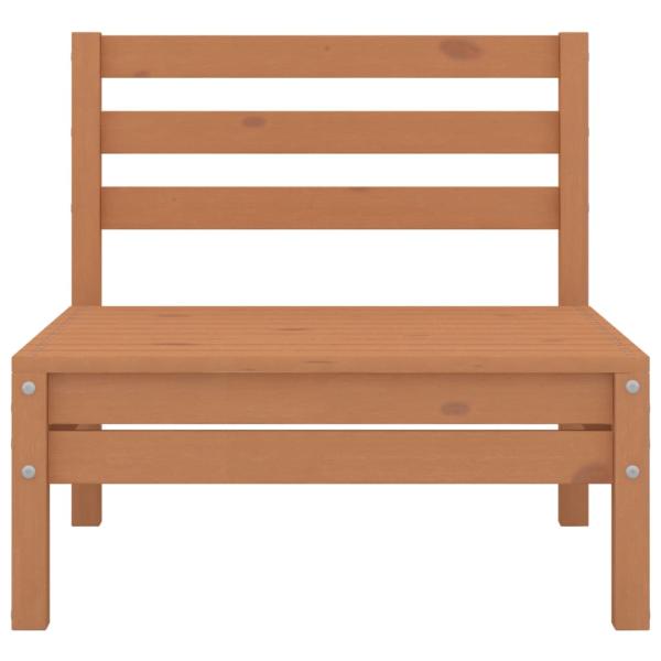 6-tlg. Garten-Lounge-Set Honigbraun Massivholz Kiefer