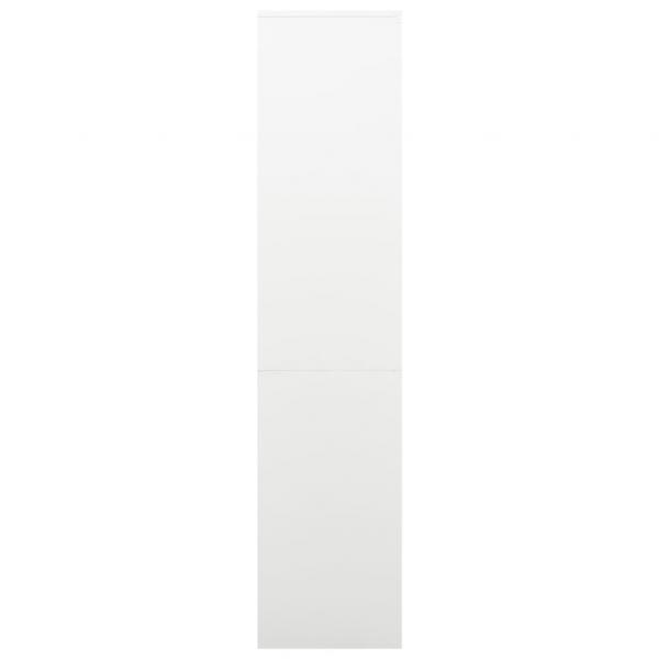 Büroschrank Weiß 90x40x180 cm Stahl 