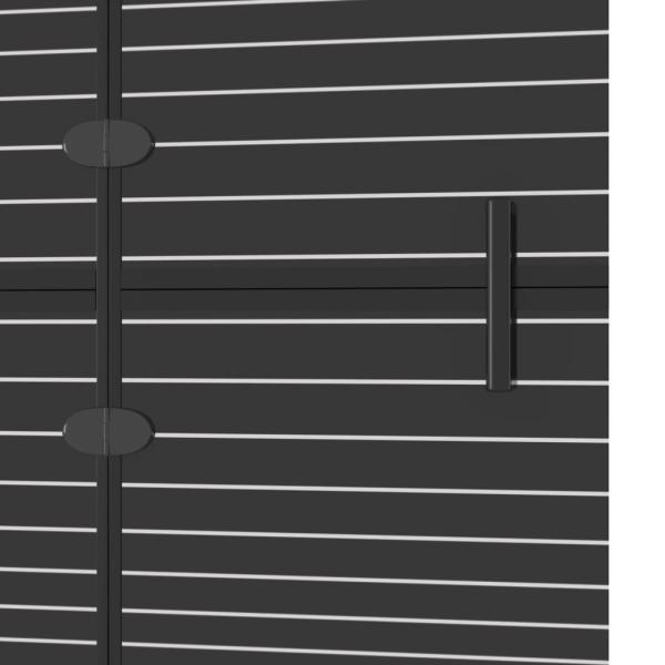 Faltbare Duschkabine ESG 100x140 cm Schwarz