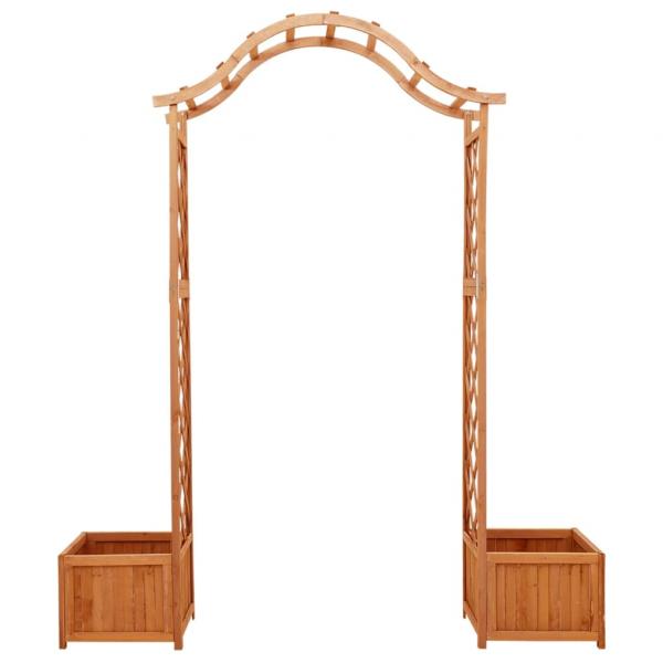 Garten-Pergola mit Blumenkasten Massivholz Tanne