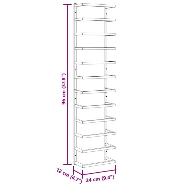 Handtuchständer Weiß 24x12x96 cm Stahl