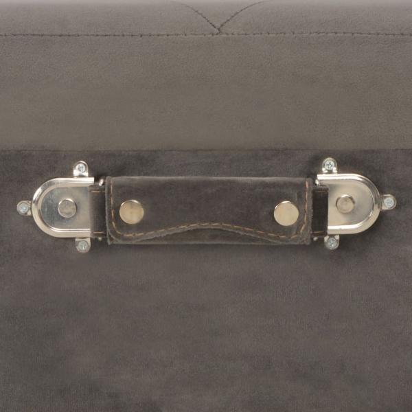 Hocker mit Stauraum 3 Stk. Grau Samt