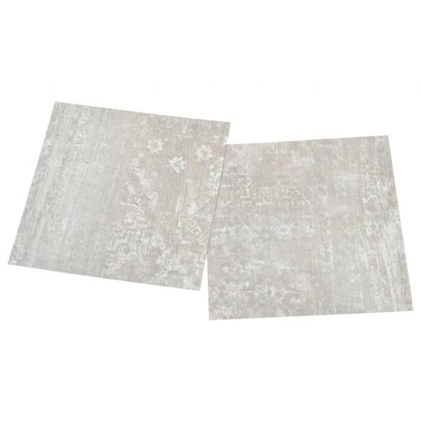 PVC-Fliesen Selbstklebend 20 Stk. 1,86 m² Hellgrau