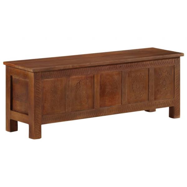 Truhe 110x30x40 cm Massivholz Mango