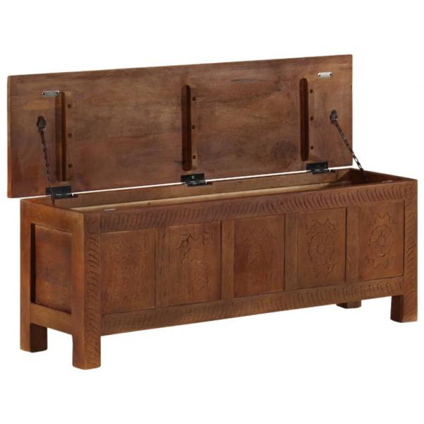 Truhe 110x30x40 cm Massivholz Mango