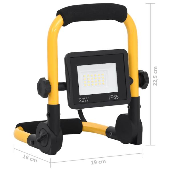 LED-Fluter mit Handgriff 20 W Warmweiß