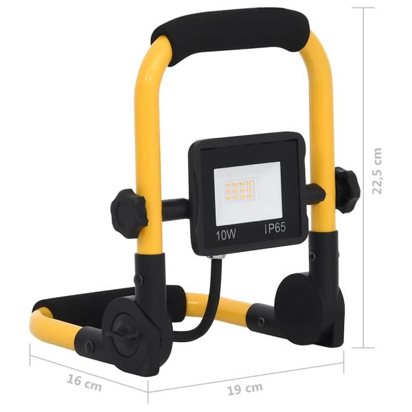 LED-Fluter mit Handgriff 10 W Kaltweiß