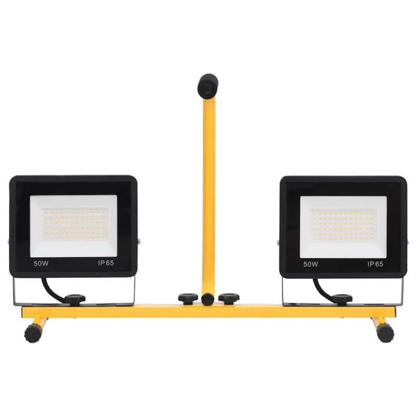 LED-Fluter mit Handgriff 2x50 W Warmweiß