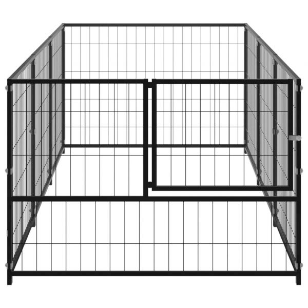 Hundezwinger Schwarz 3 m² Stahl