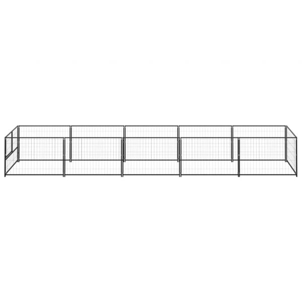 Hundezwinger Schwarz 5 m² Stahl
