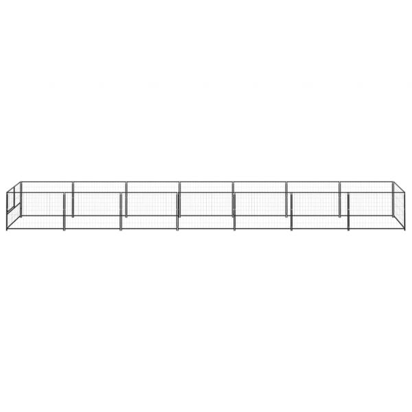 Hundezwinger Schwarz 7 m² Stahl