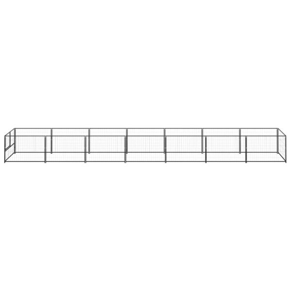 Hundezwinger Schwarz 7 m² Stahl