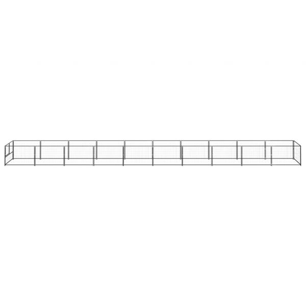Hundezwinger Schwarz 10 m² Stahl