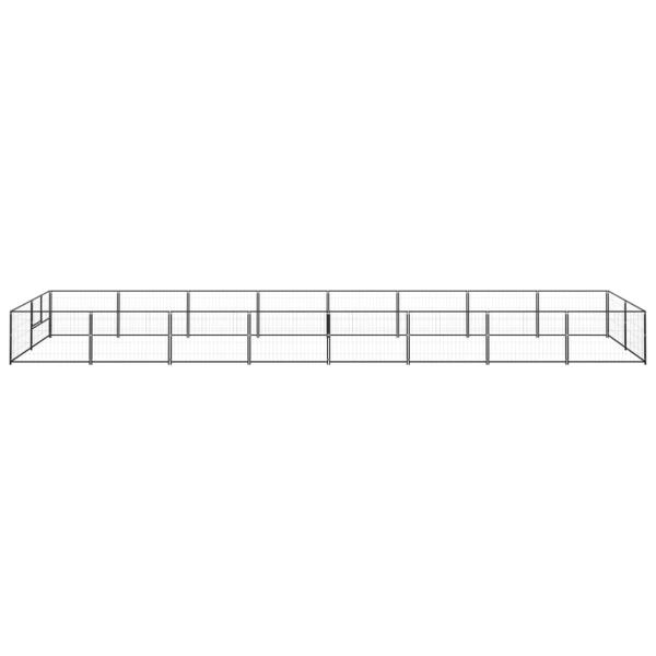 Hundezwinger Schwarz 16 m² Stahl