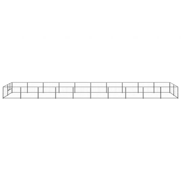 Hundezwinger Schwarz 20 m² Stahl